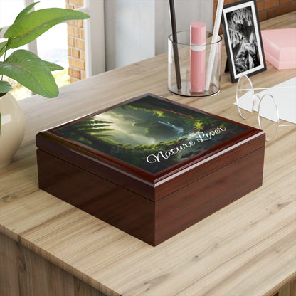 Jewelry Box - Nature Lover Scenic Waterfall Keepsake - Home Decor