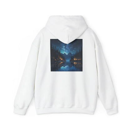 Lake at Night Hoodie - Cozy Unisex Sweatshirt Perfect for Art Lovers Warm Gifts for Artists Casual Style for Every
