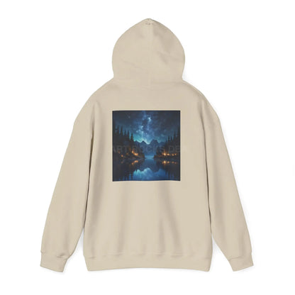 Lake at Night Hoodie - Cozy Unisex Sweatshirt Perfect for Art Lovers Warm Gifts for Artists Casual Style for Every