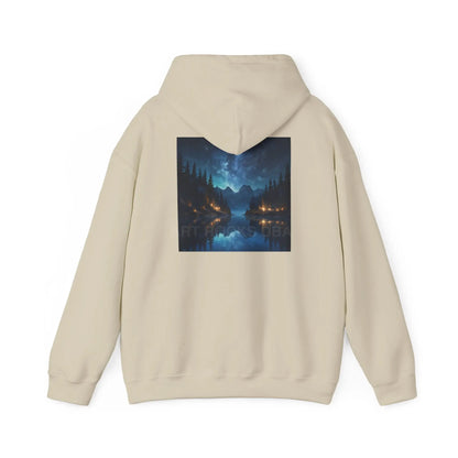 Lake at Night Hoodie - Cozy Unisex Sweatshirt Perfect for Art Lovers Warm Gifts for Artists Casual Style for Every