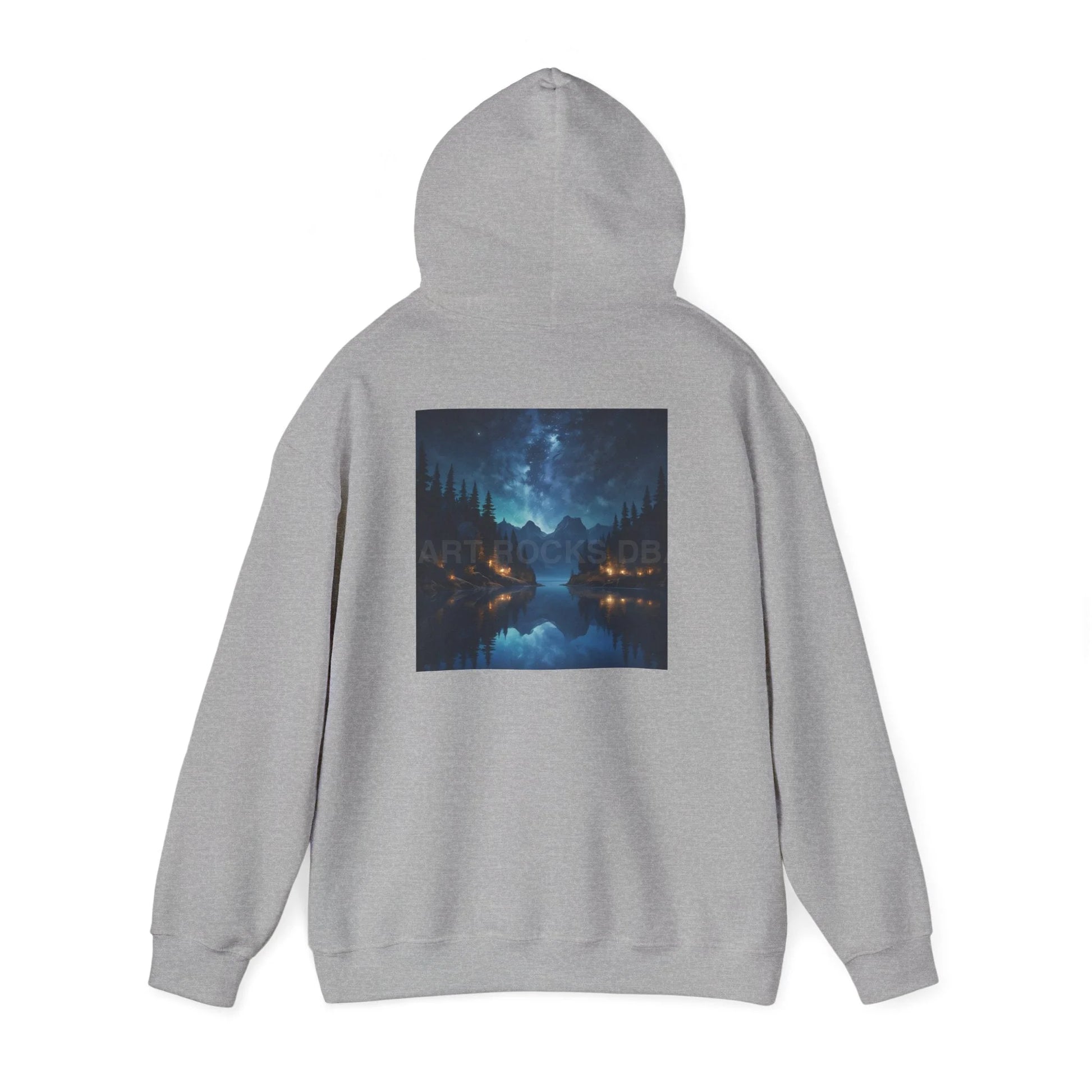 Lake at Night Hoodie - Cozy Unisex Sweatshirt Perfect for Art Lovers Warm Gifts for Artists Casual Style for Every