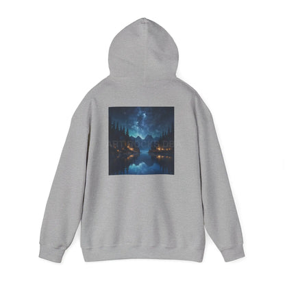Lake at Night Hoodie - Cozy Unisex Sweatshirt Perfect for Art Lovers Warm Gifts for Artists Casual Style for Every