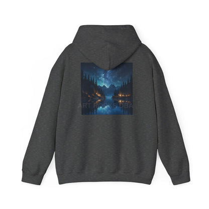 Lake at Night Hoodie - Cozy Unisex Sweatshirt Perfect for Art Lovers Warm Gifts for Artists Casual Style for Every