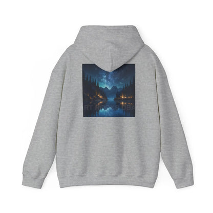 Lake at Night Hoodie - Cozy Unisex Sweatshirt Perfect for Art Lovers Warm Gifts for Artists Casual Style for Every
