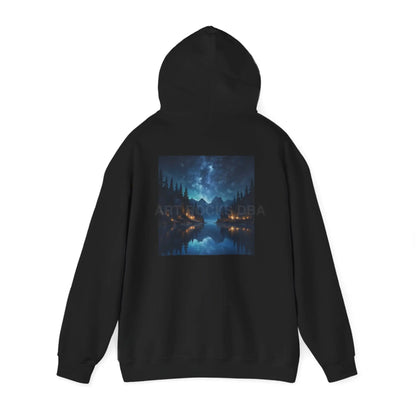 Lake at Night Hoodie - Cozy Unisex Sweatshirt Perfect for Art Lovers Warm Gifts for Artists Casual Style for Every