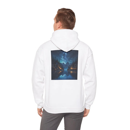 Lake at Night Hoodie - Cozy Unisex Sweatshirt Perfect for Art Lovers Warm Gifts for Artists Casual Style for Every