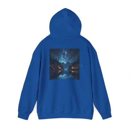 Lake at Night Hoodie - Cozy Unisex Sweatshirt Perfect for Art Lovers Warm Gifts for Artists Casual Style for Every