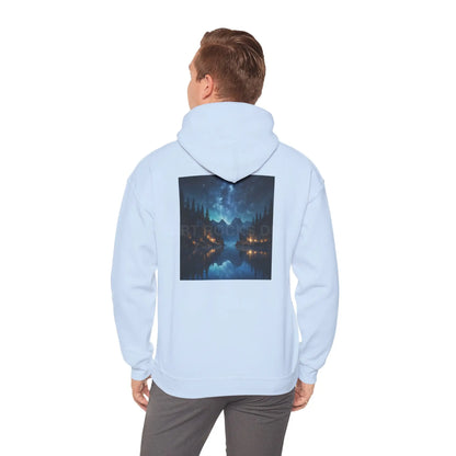 Lake at Night Hoodie - Cozy Unisex Sweatshirt Perfect for Art Lovers Warm Gifts for Artists Casual Style for Every