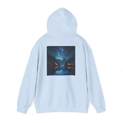 Lake at Night Hoodie - Cozy Unisex Sweatshirt Perfect for Art Lovers Warm Gifts for Artists Casual Style for Every