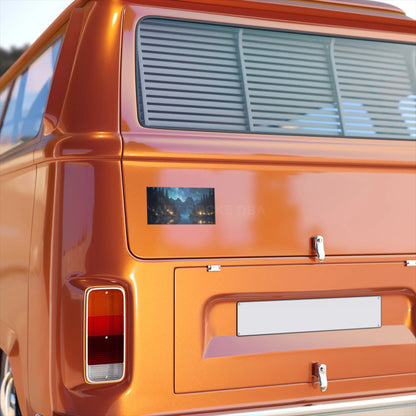 Lake Bumper Stickers for Outdoor Lovers Car Decal Adventure Decor Travel Gift Wilderness Vibe - 7.5’’ × 3.75’’