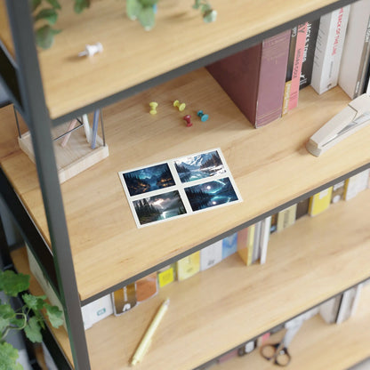 Lake Sticker Sheets Scenic Decor Nature Lovers Scrapbooking Gift for Her - Paper products