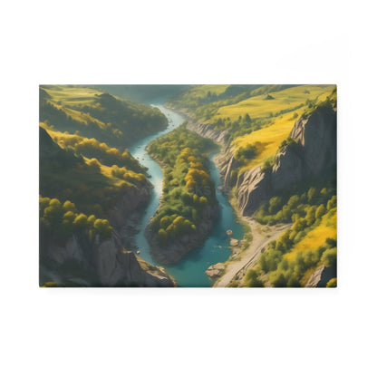 Landscape Button Magnet Nature Decor Refrigerator Art Gift for Nature Lovers Wildlife Magnet Home Office Decor - 1 pc