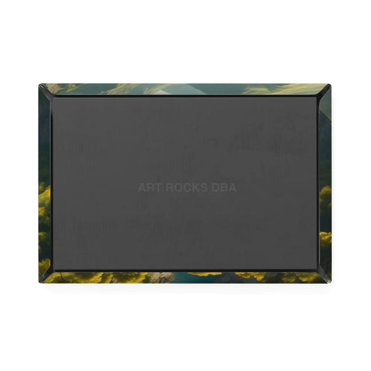 Landscape Button Magnet Nature Decor Refrigerator Art Gift for Nature Lovers Wildlife Magnet Home Office Decor - 1 pc