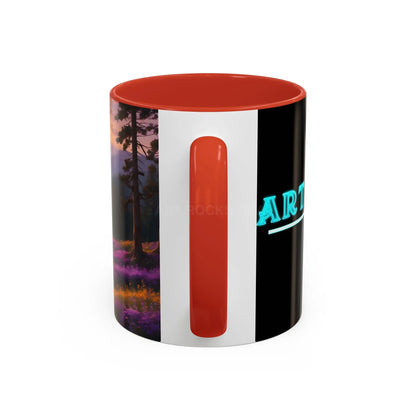 Lavender Sunset Mountain Meadow Accent Coffee Mug (11/15oz) - Mug