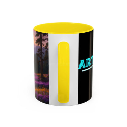 Lavender Sunset Mountain Meadow Accent Coffee Mug (11/15oz) - Mug