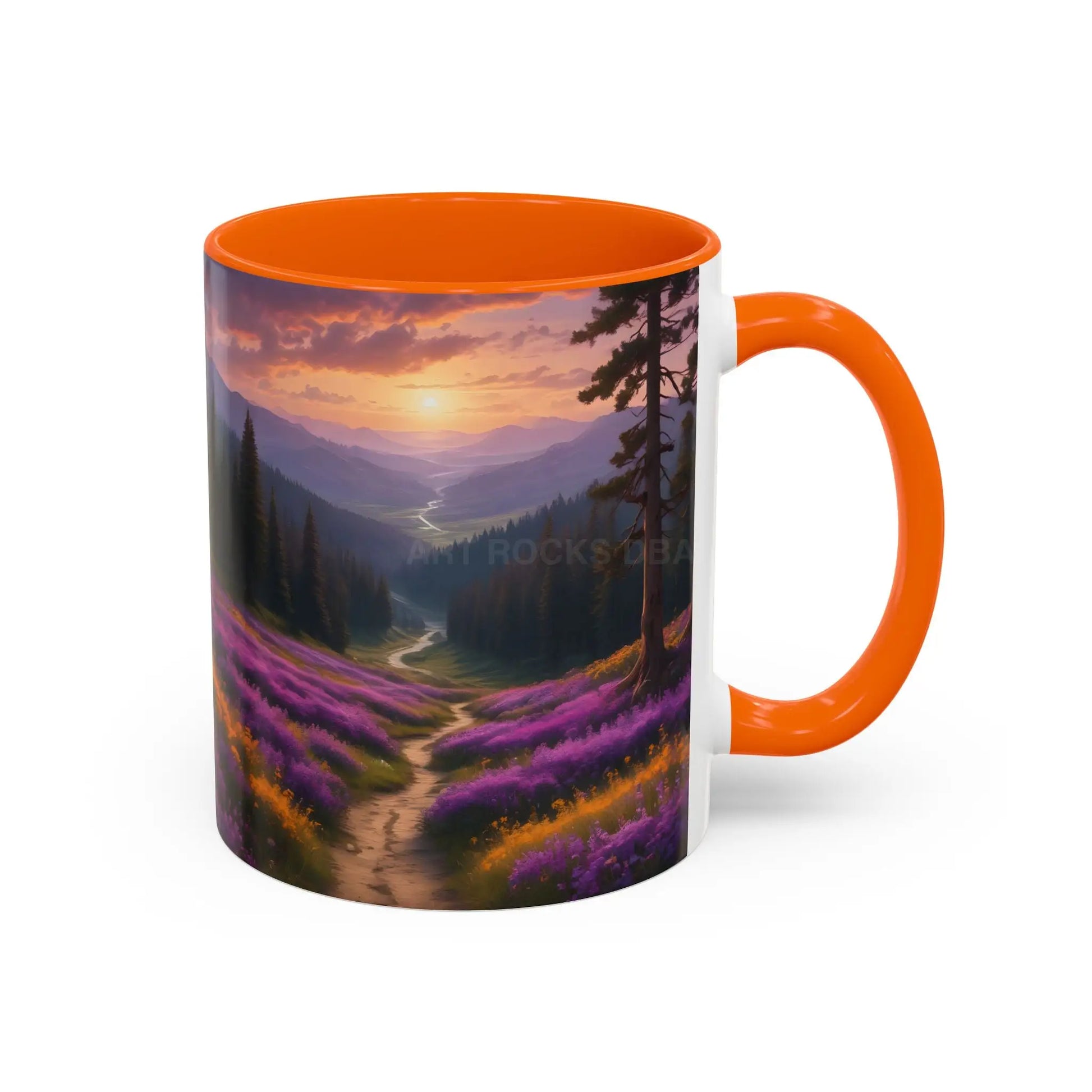 Lavender Sunset Mountain Meadow Accent Coffee Mug (11/15oz) - Mug