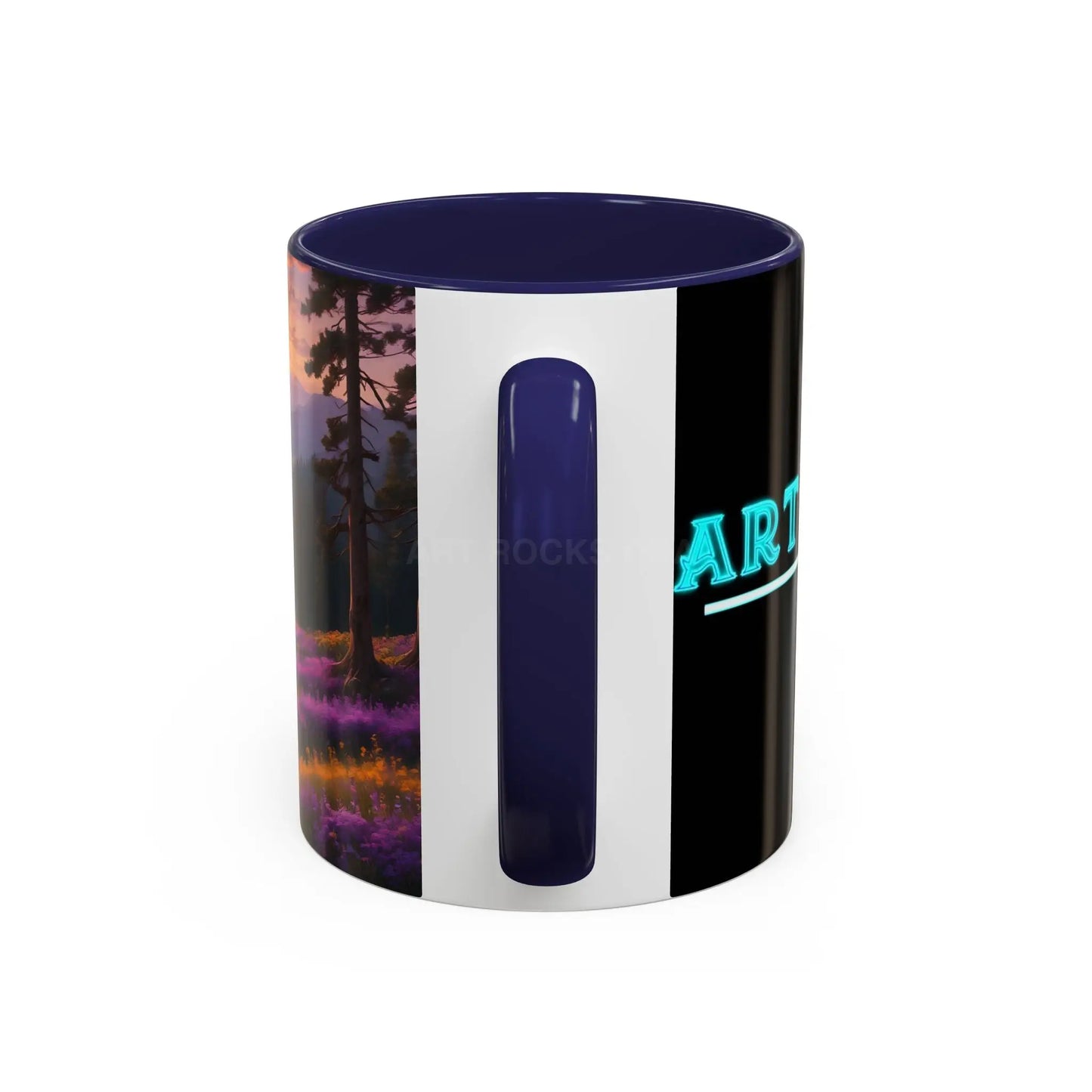 Lavender Sunset Mountain Meadow Accent Coffee Mug (11/15oz) - Mug