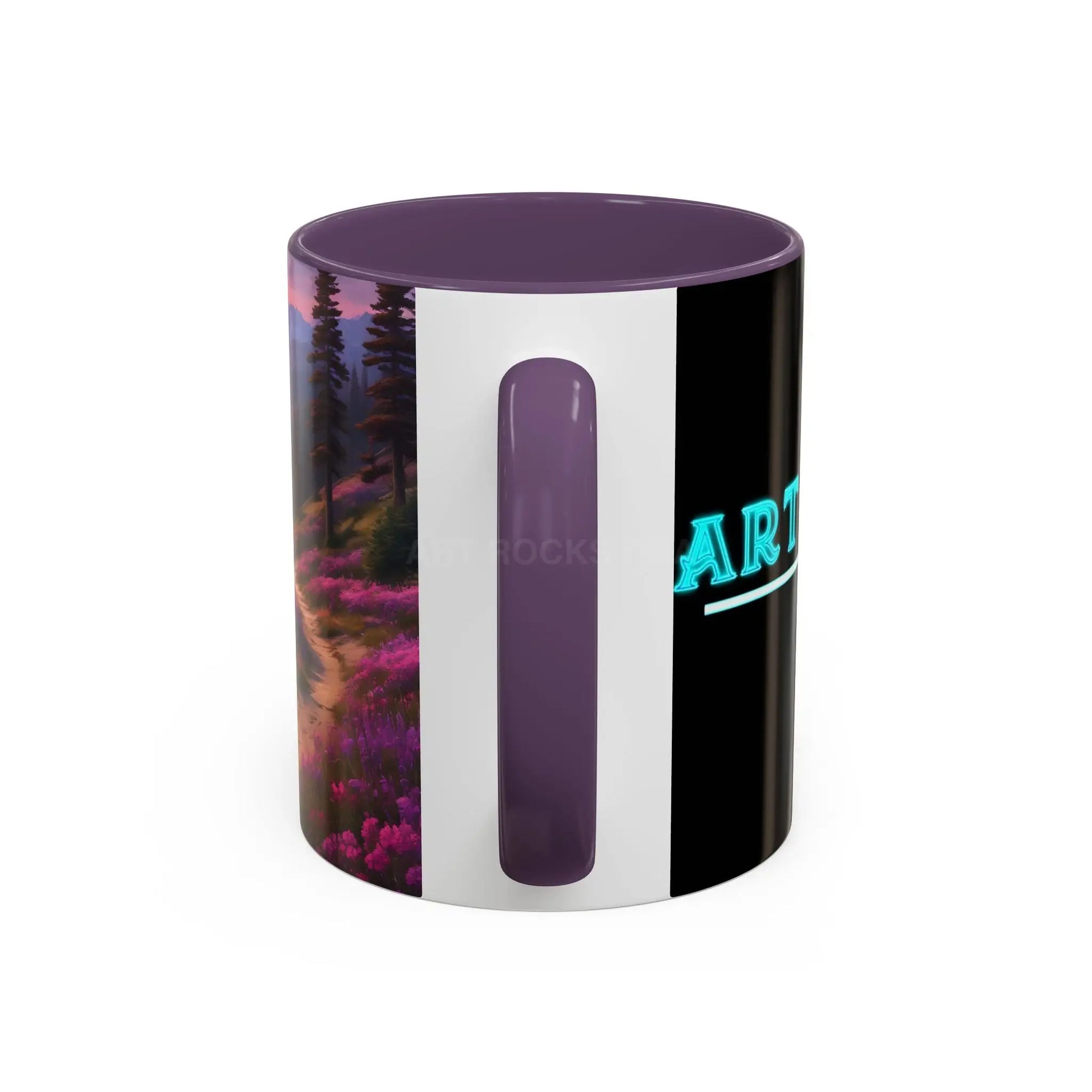 Lavender Wildflower Landscape Coffee Mug — Accent 11/15oz - Mug