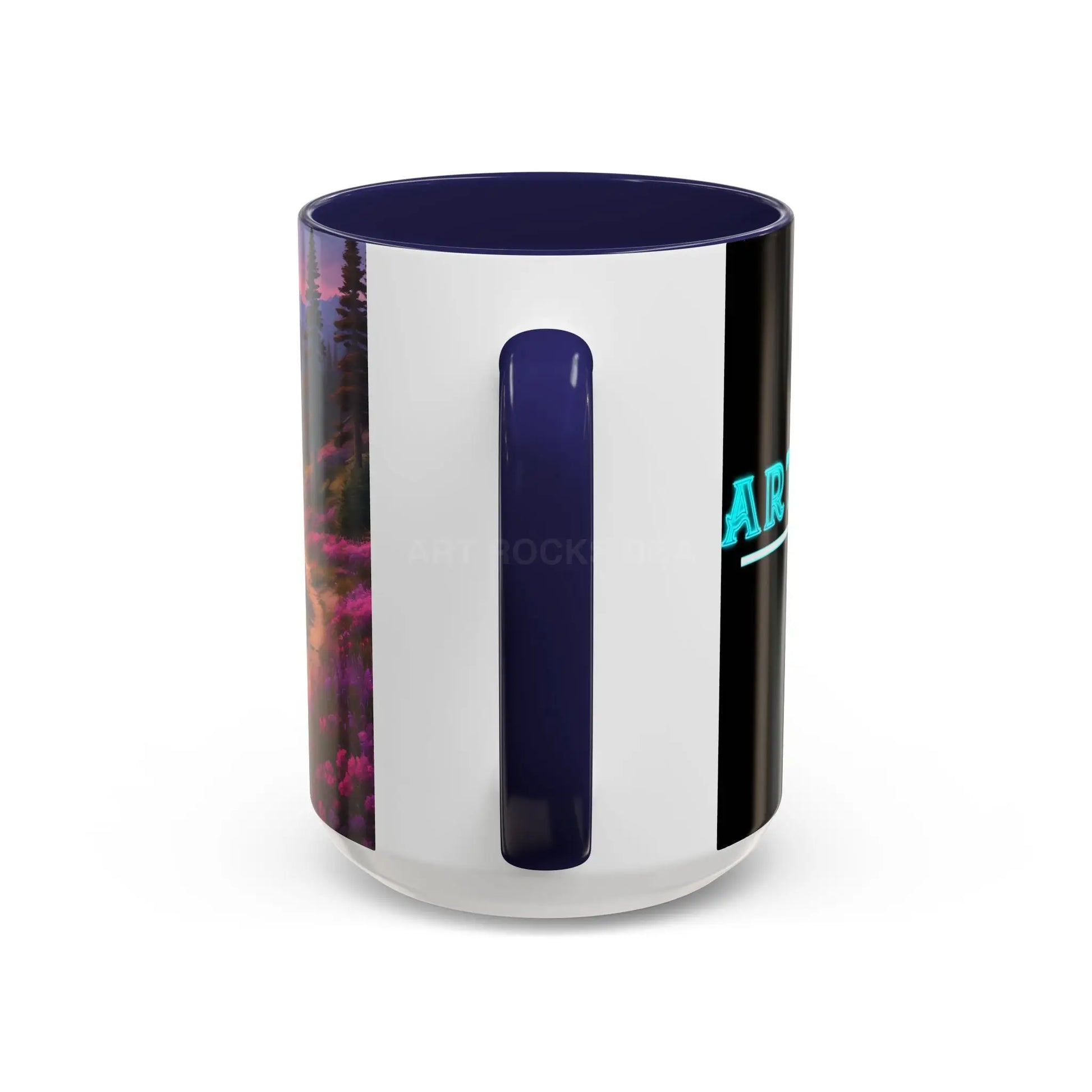 Lavender Wildflower Landscape Coffee Mug — Accent 11/15oz - Mug