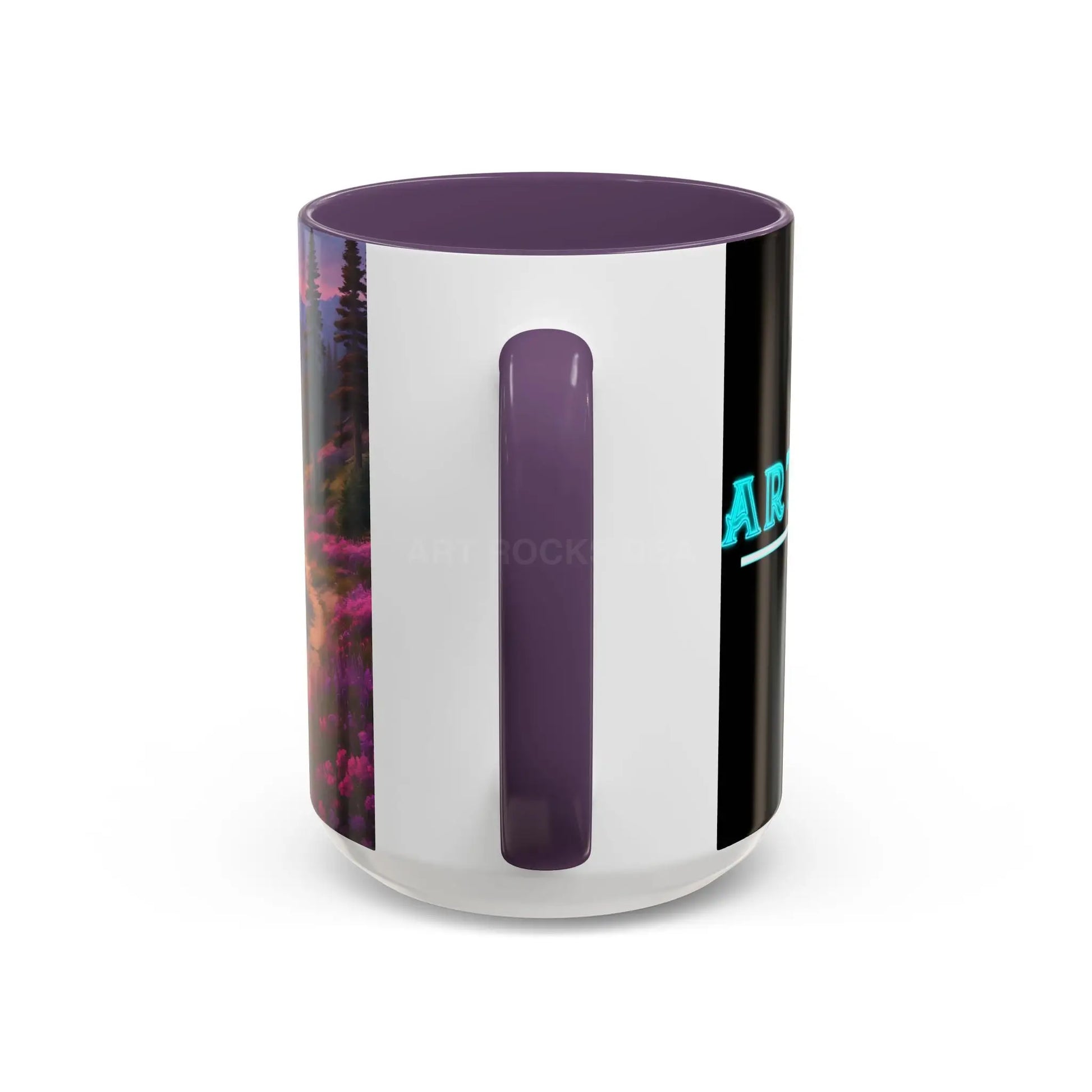 Lavender Wildflower Landscape Coffee Mug — Accent 11/15oz - Mug