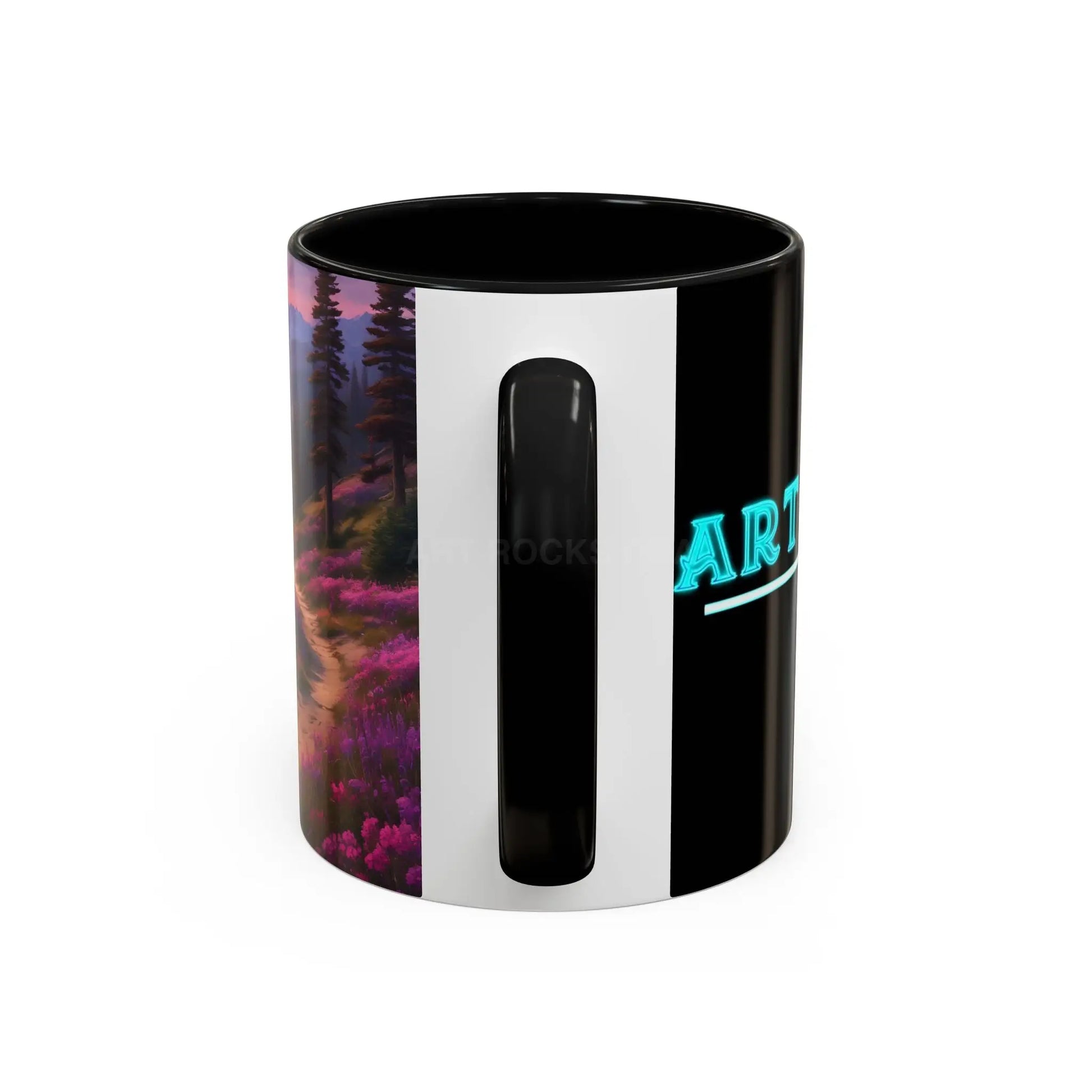 Lavender Wildflower Landscape Coffee Mug — Accent 11/15oz - Mug