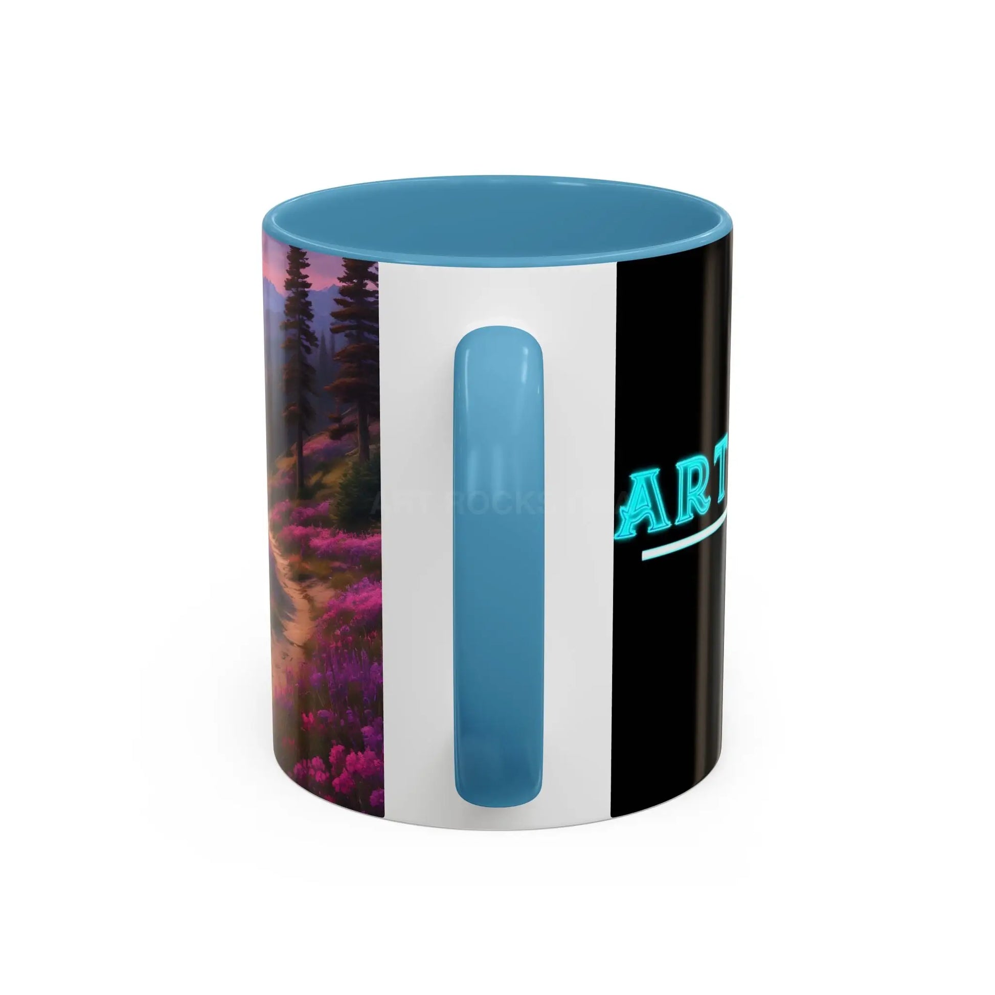 Lavender Wildflower Landscape Coffee Mug — Accent 11/15oz - Mug