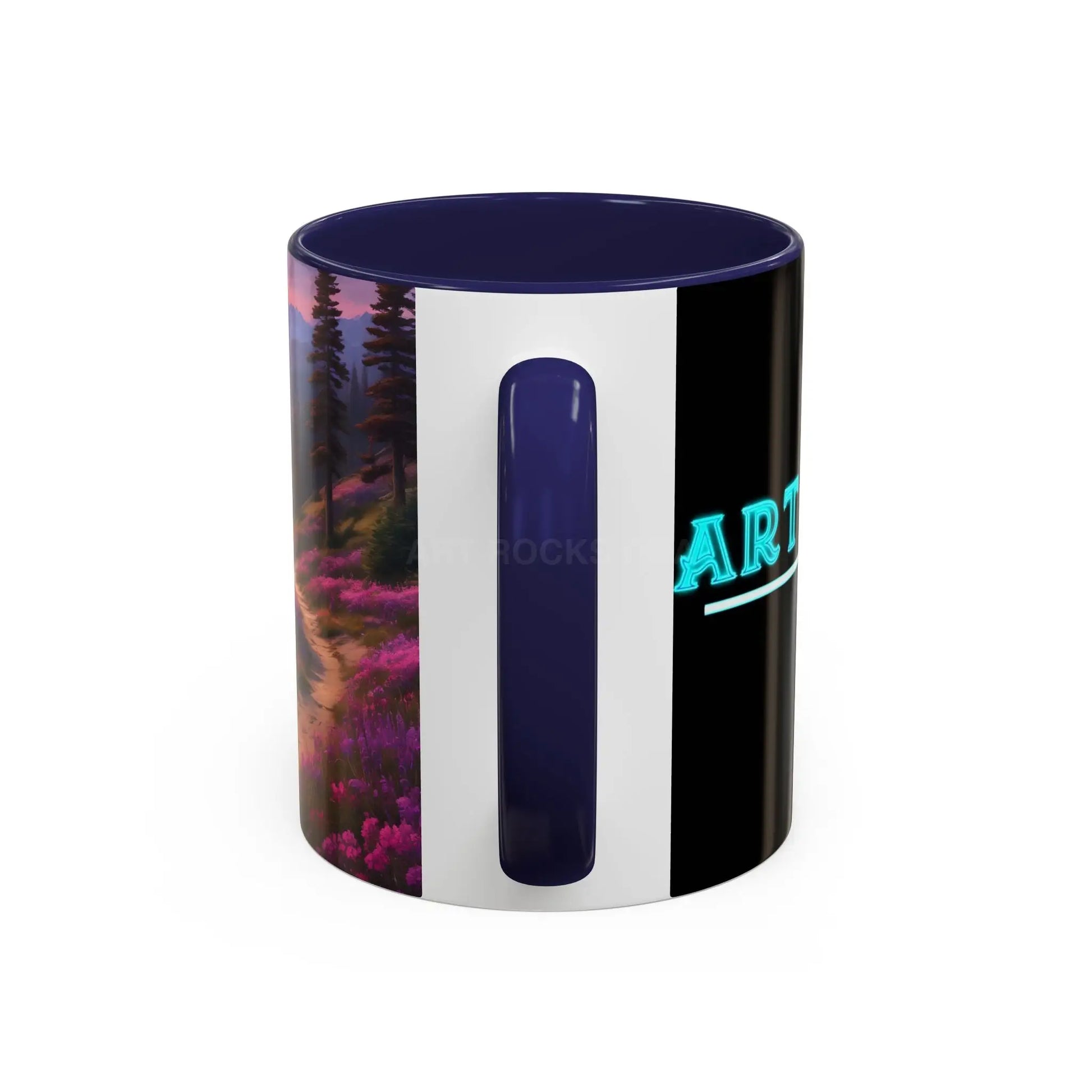 Lavender Wildflower Landscape Coffee Mug — Accent 11/15oz - Mug