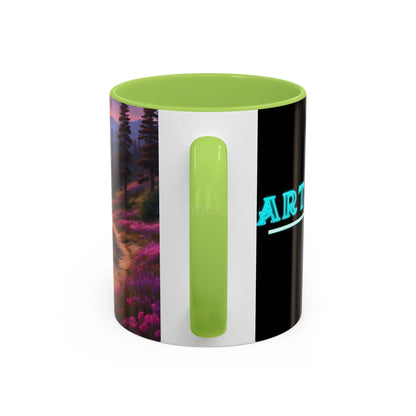 Lavender Wildflower Landscape Coffee Mug — Accent 11/15oz - Mug