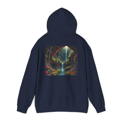 Magical Cave Unisex Hooded Sweatshirt Artistic Gift Cozy Hoodie Unisex Pullover Graphic Sweatshirt Festival Wear