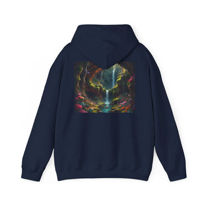 Magical Cave Unisex Hooded Sweatshirt Artistic Gift Cozy Hoodie Unisex Pullover Graphic Sweatshirt Festival Wear - S
