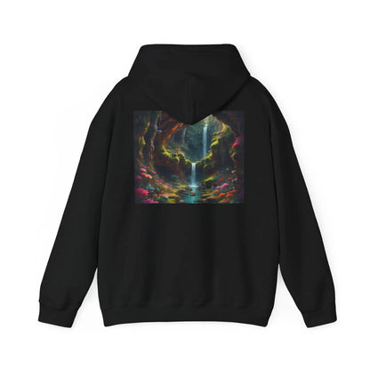 Magical Cave Unisex Hooded Sweatshirt Artistic Gift Cozy Hoodie Unisex Pullover Graphic Sweatshirt Festival Wear
