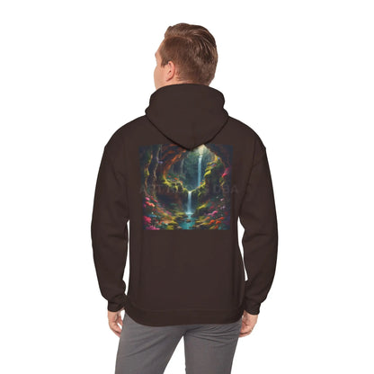 Magical Cave Unisex Hooded Sweatshirt Artistic Gift Cozy Hoodie Unisex Pullover Graphic Sweatshirt Festival Wear