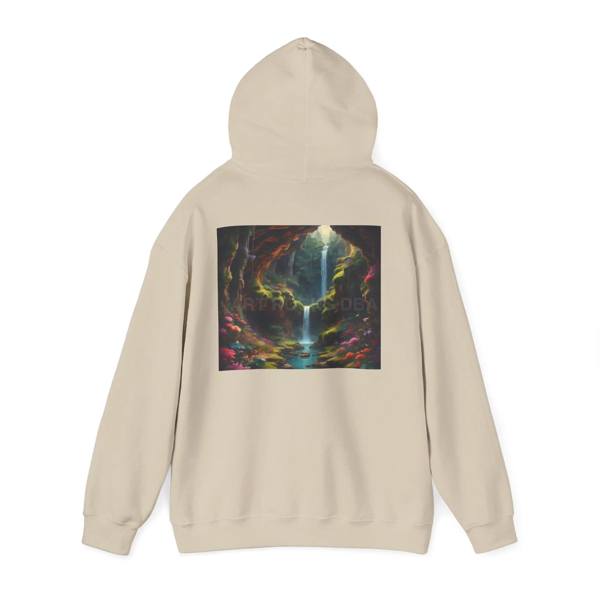 Magical Cave Unisex Hooded Sweatshirt Artistic Gift Cozy Hoodie Unisex Pullover Graphic Sweatshirt Festival Wear
