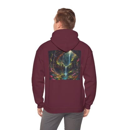 Magical Cave Unisex Hooded Sweatshirt Artistic Gift Cozy Hoodie Unisex Pullover Graphic Sweatshirt Festival Wear