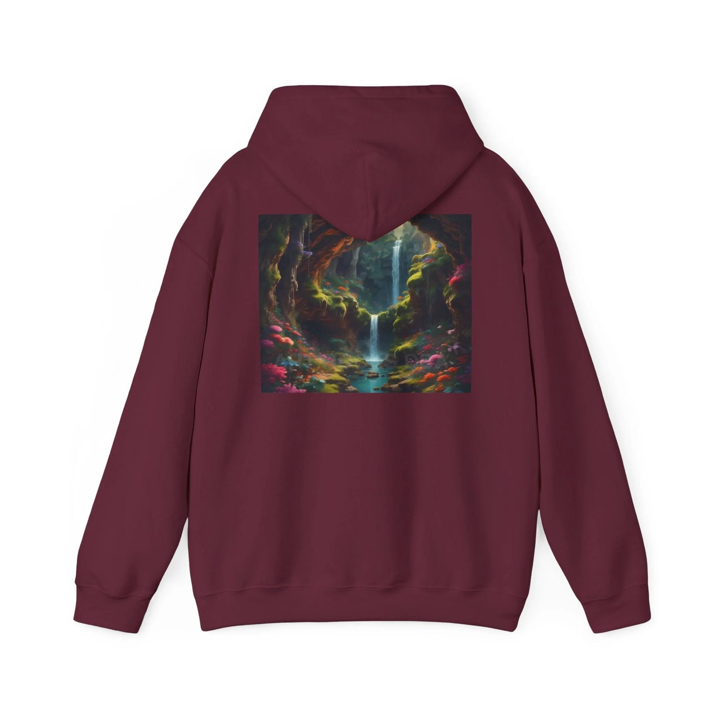 Magical Cave Unisex Hooded Sweatshirt Artistic Gift Cozy Hoodie Unisex Pullover Graphic Sweatshirt Festival Wear