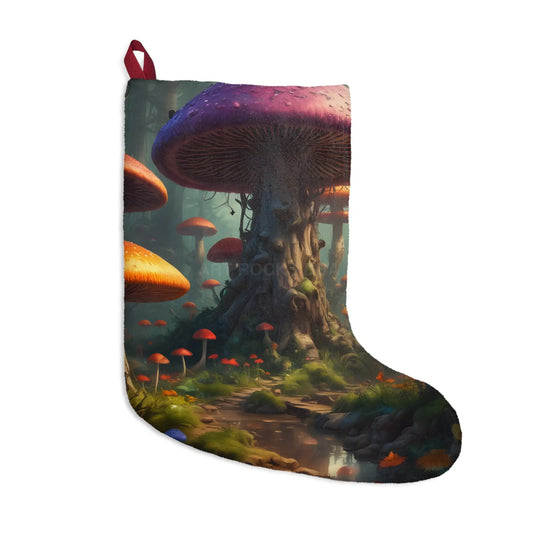 Magical Mushroom Forest Christmas Stocking - One size - Home Decor