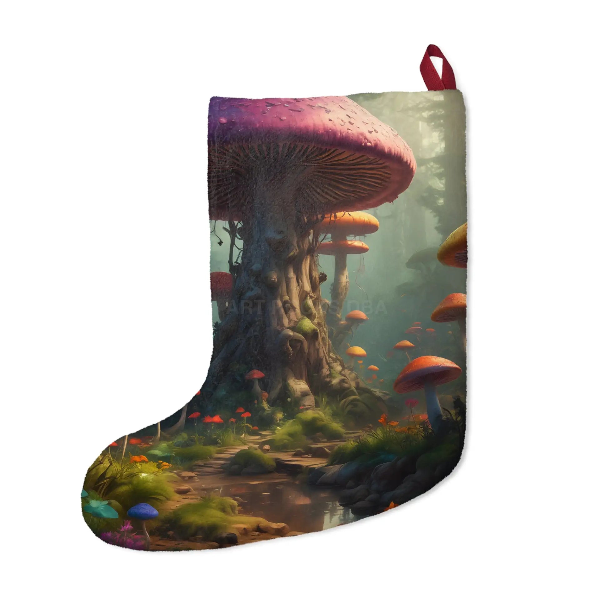 Magical Mushroom Forest Christmas Stocking - One size - Home Decor