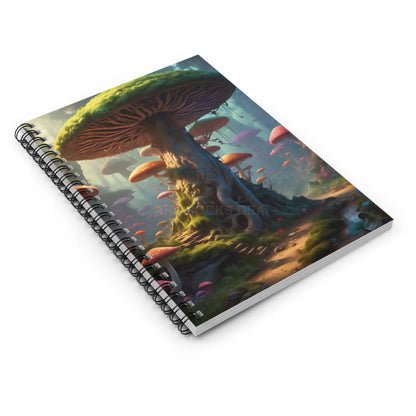 Magical Mushroom Spiral Notebook - Ruled Lines Cute Notebook for Students Gift for Nature Lovers Journal for Writing