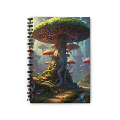 Magical Mushroom Spiral Notebook - Ruled Lines Cute Notebook for Students Gift for Nature Lovers Journal for Writing