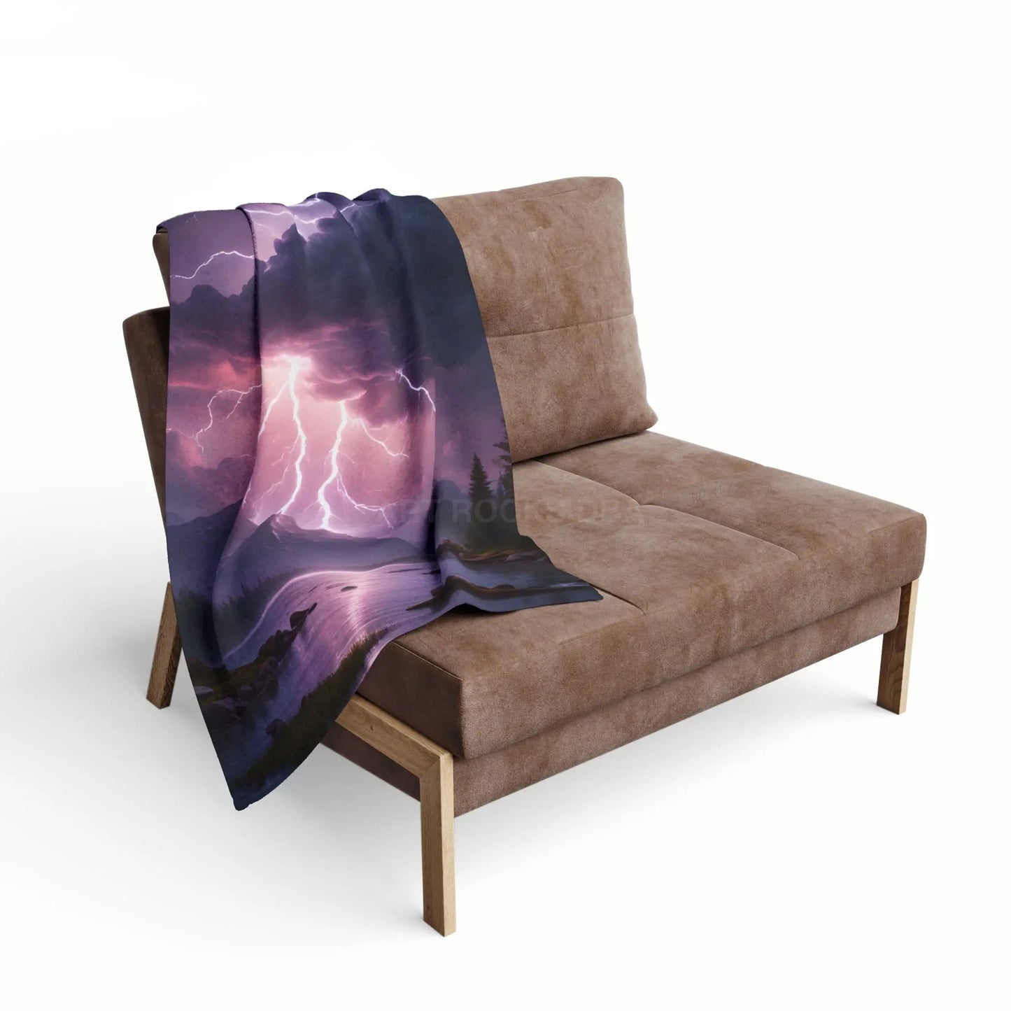 Majestic Thunderstorm Fleece Blanket | Cozy Soft Throw for Nature Lovers | Perfect for Home Décor Gift Camping Cozy
