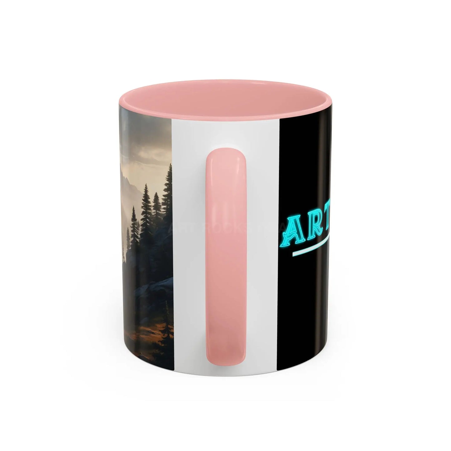 Misty Mountaintop Coffee Mug – Misty Peaks Accent Ceramic Mug (11/15oz) - Mug