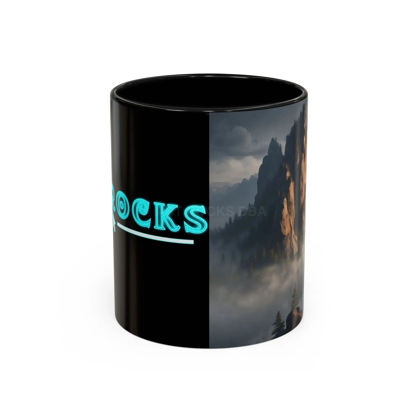 Misty Mountaintop Coffee Mug – Misty Peaks Accent Ceramic Mug (11/15oz) - Mug