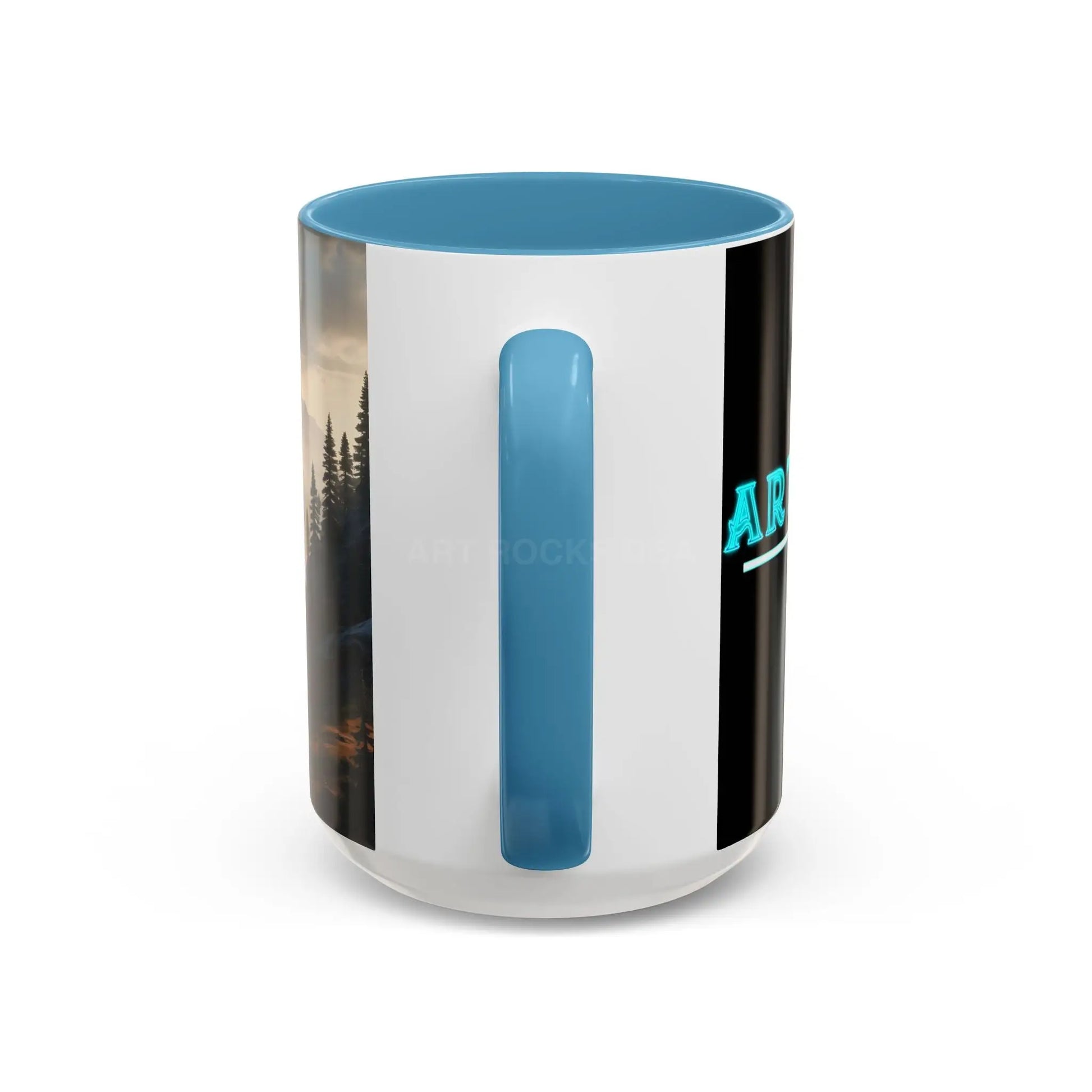 Misty Mountaintop Coffee Mug – Misty Peaks Accent Ceramic Mug (11/15oz) - Mug