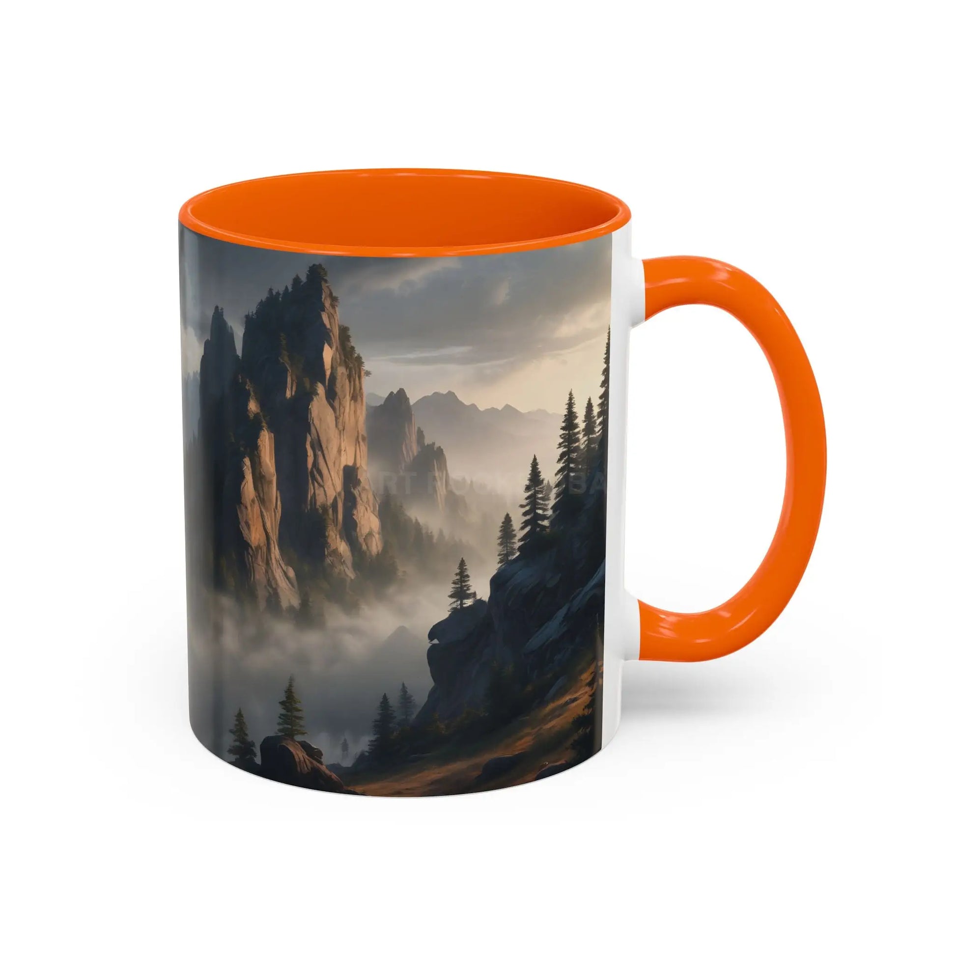 Misty Mountaintop Coffee Mug – Misty Peaks Accent Ceramic Mug (11/15oz) - Mug