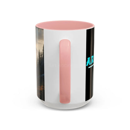 Misty Mountaintop Coffee Mug – Misty Peaks Accent Ceramic Mug (11/15oz) - Mug