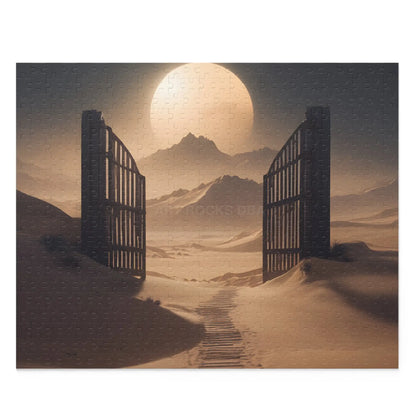 Moonlit Desert Gate Jigsaw (120/252/500 Pieces) - 20’’ × 16’’ (500 pcs) - Puzzle