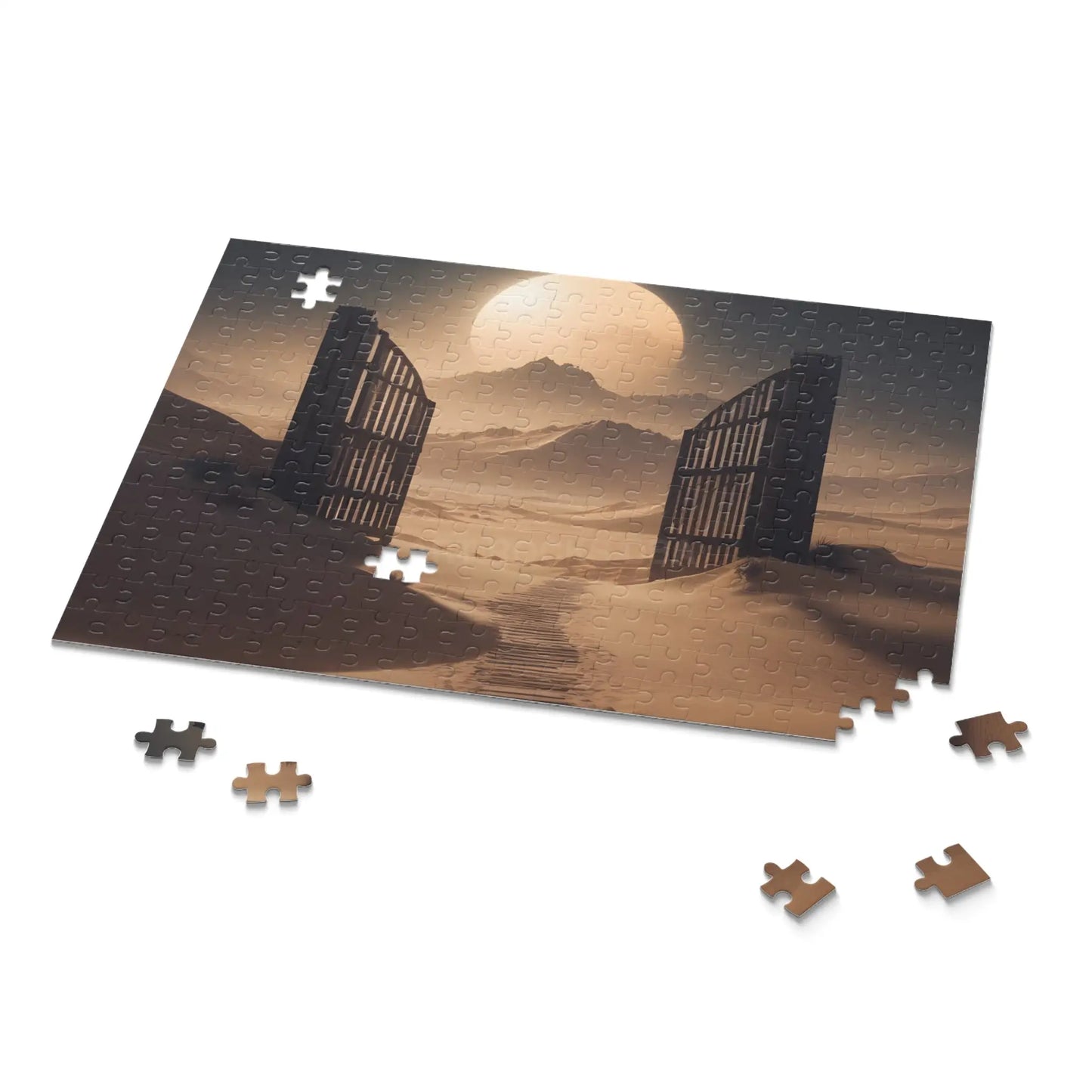 Moonlit Desert Gate Jigsaw (120/252/500 Pieces) - Puzzle