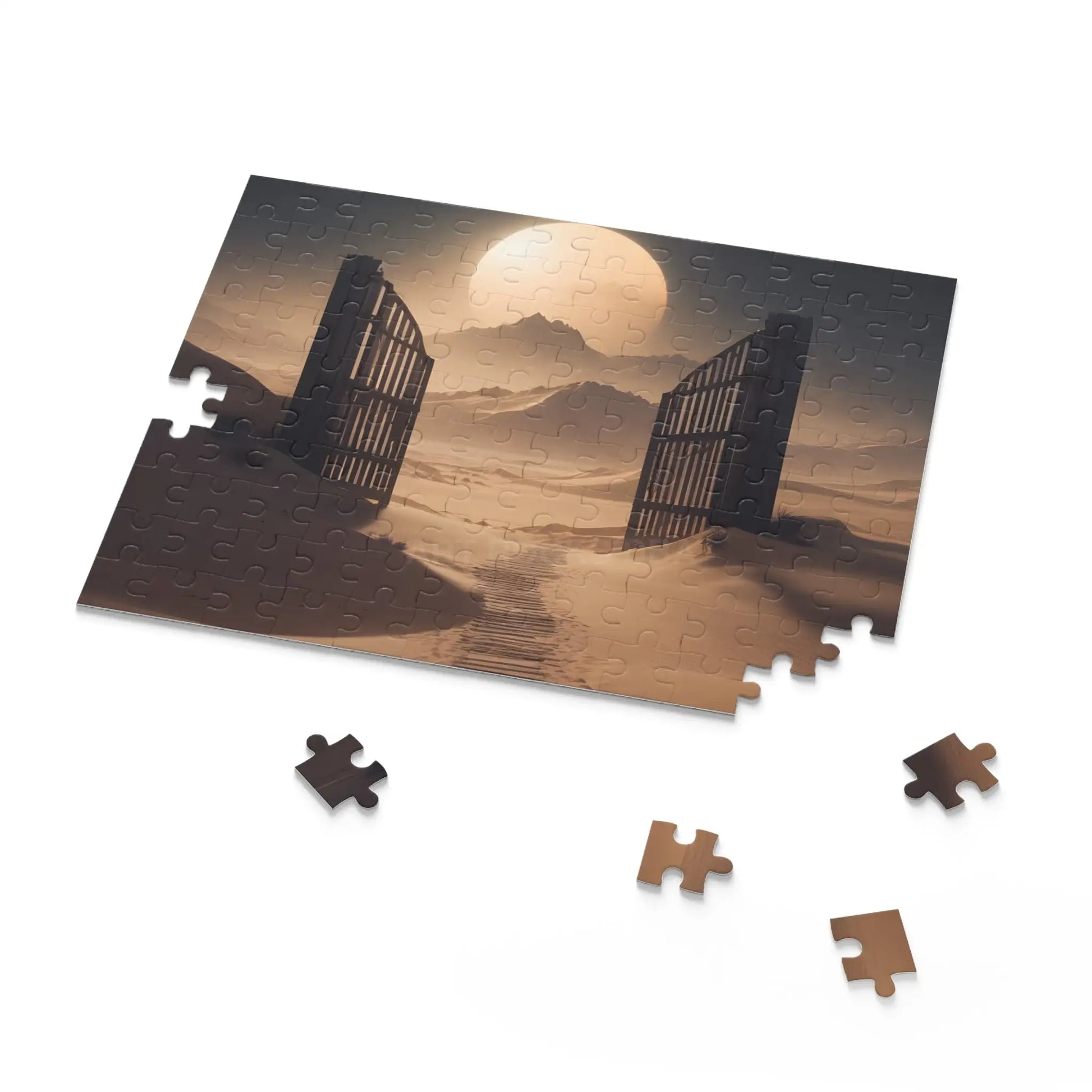 Moonlit Desert Gate Jigsaw (120/252/500 Pieces) - Puzzle
