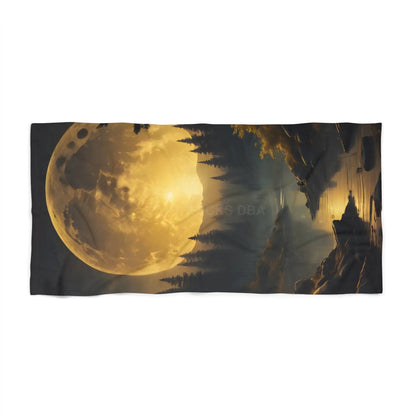 Moonlit Forest Beach Towel - 36’’ × 72’’ - Home Decor