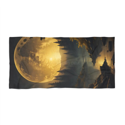 Moonlit Forest Beach Towel - Home Decor